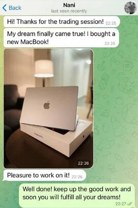 Subscriber's message: my dream came true, I bought a new MacBook