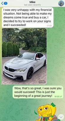 Subscriber's message: I decided to try to work on the signals and succeeded